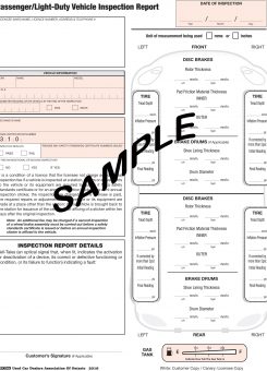 UCDA Passenger Light Duty Vehicle Inspection Report